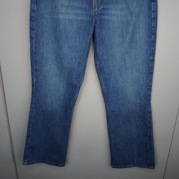 New FRAME Blue Le High 'N' Tight Crop Mini Boot Jeans in Eckhart size 27 - Picture 7 of 15